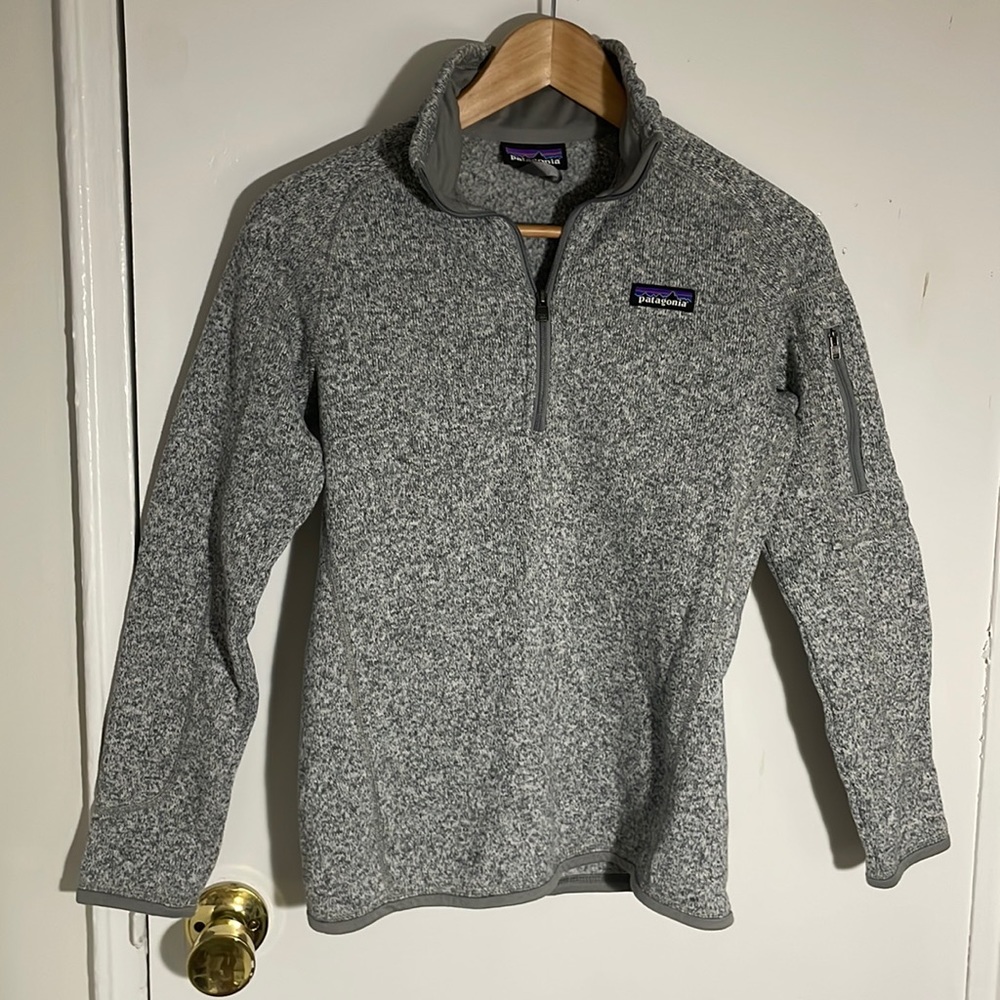 Patagonia Women's Better Sweater 1/4 Zip Pullover - birch white - XS